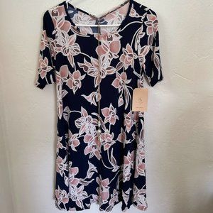 Flower Dress Comes with Necklace